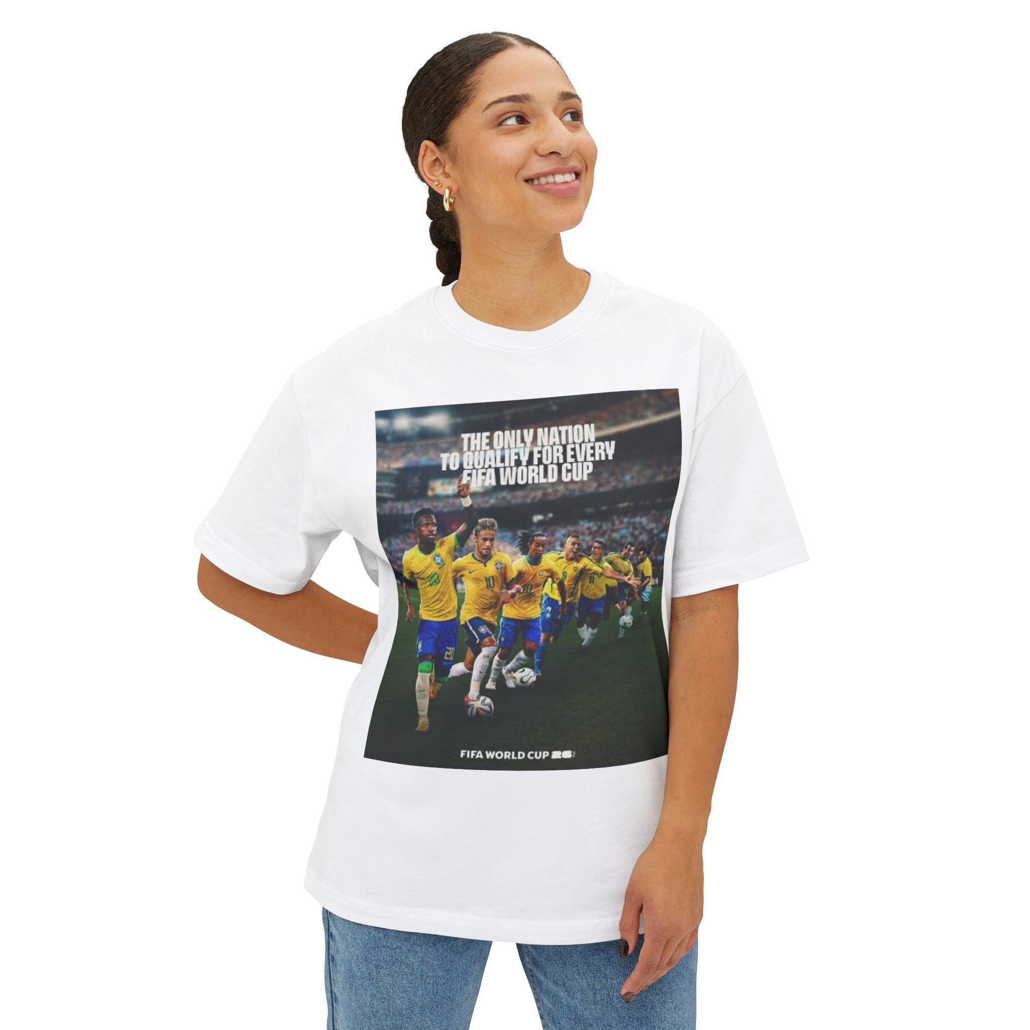 Samba de Ouro — Brazil World Cup 2026 Graphic Tee (Unisex Oversized Boxy Tee)
