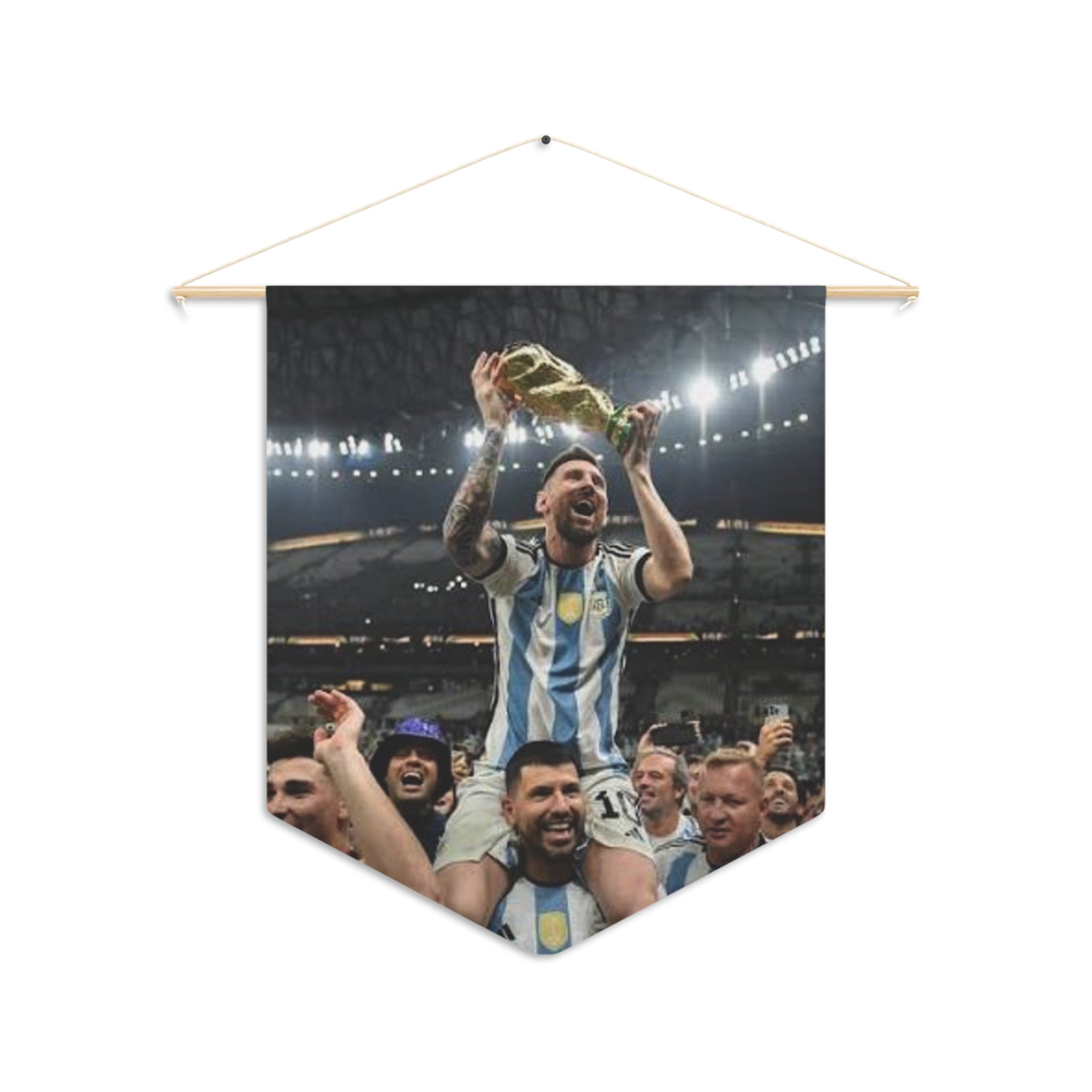 Lionel Messi World Champion Pennant