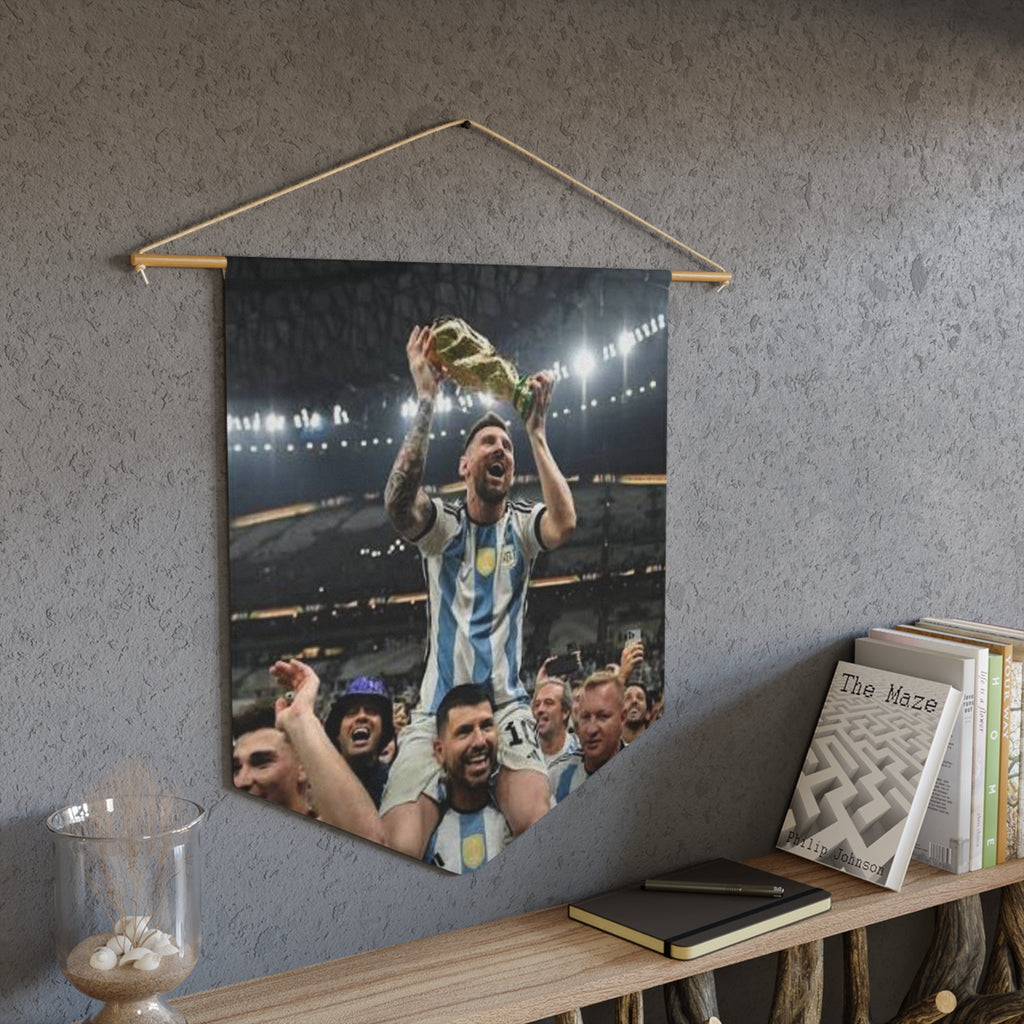 Lionel Messi World Champion Pennant