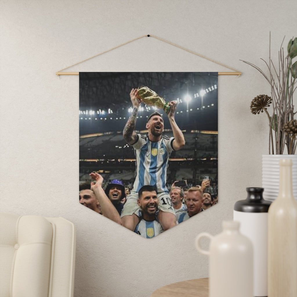 Lionel Messi World Champion Pennant